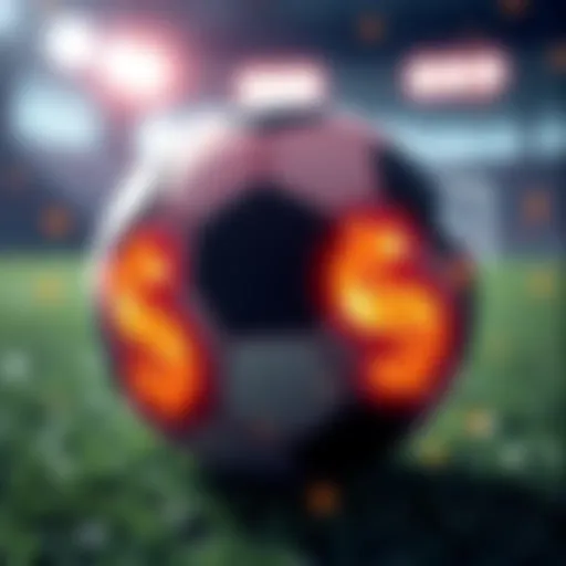 Graphic showing a soccer ball with dollar signs, highlighting the $50 reward for scoring points in the MLS Duo challenge within 7 days.