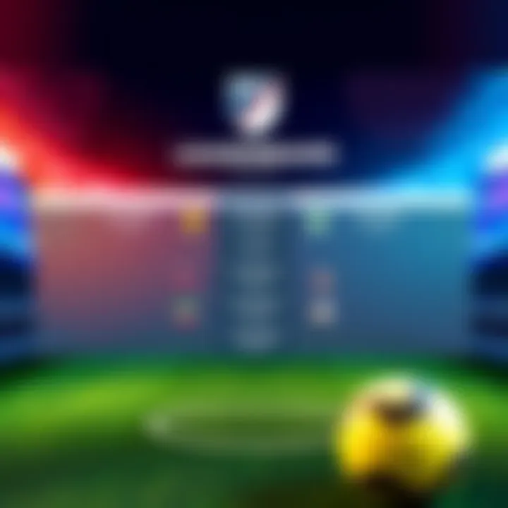 A graphic showing the MLS leaderboard with clear sections for rewards and hotstreaks, featuring soccer icons and a vibrant design.