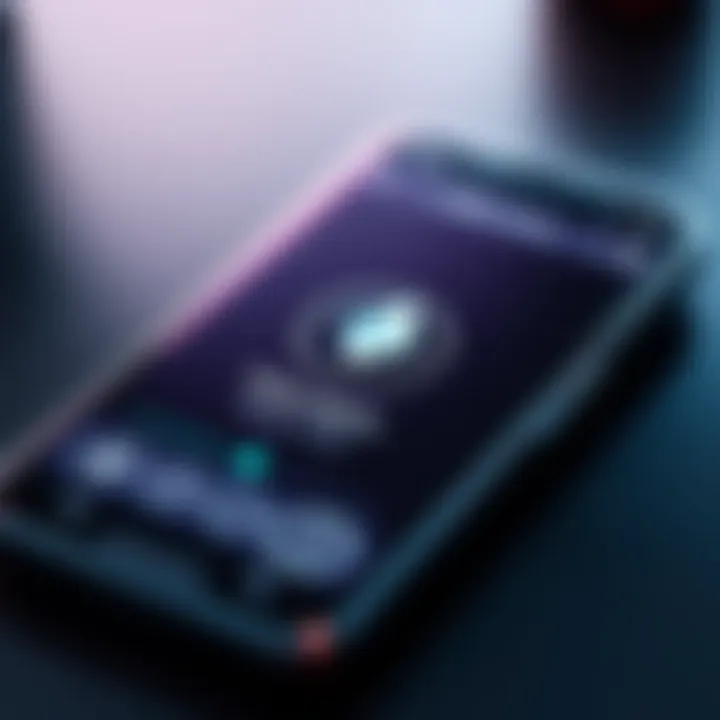 Close-up of a smartphone displaying a Monero wallet app, showcasing digital payment features and device security measures.