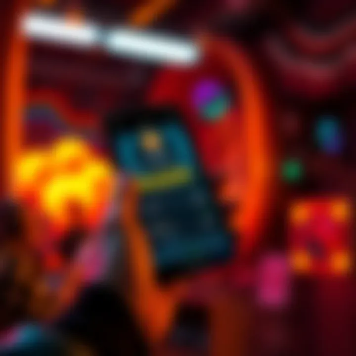 A person holding a smartphone displaying a mining app for Kaspa cryptocurrency, showcasing mobile phone mining technology.