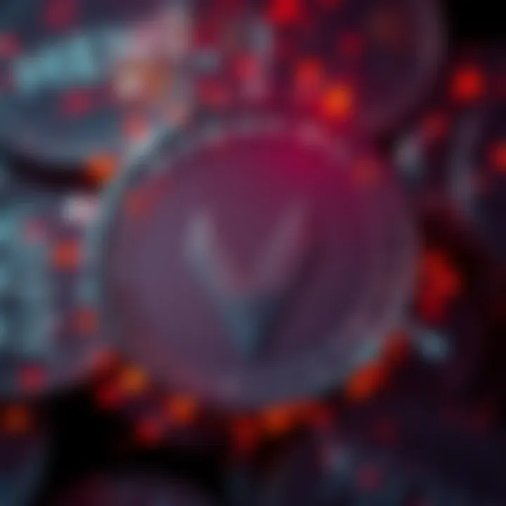 Monero logo with a digital currency background