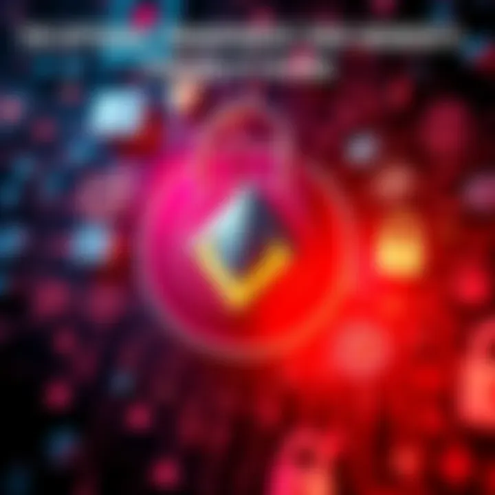 Monero logo surrounded by symbols representing privacy and security, illustrating concerns about transparency and fungibility