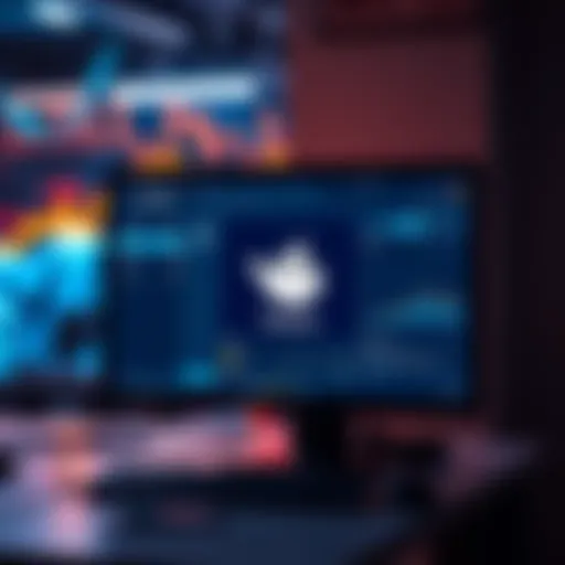 A computer screen displaying Docker swarm setup with Monero application interface and hashrate monitoring tools