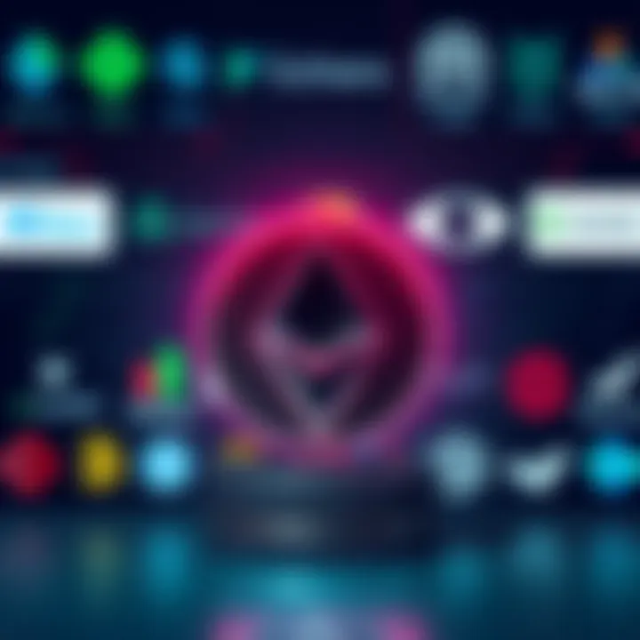 A graphic representation of the Monero logo with a digital background featuring popular cryptocurrency exchange logos.