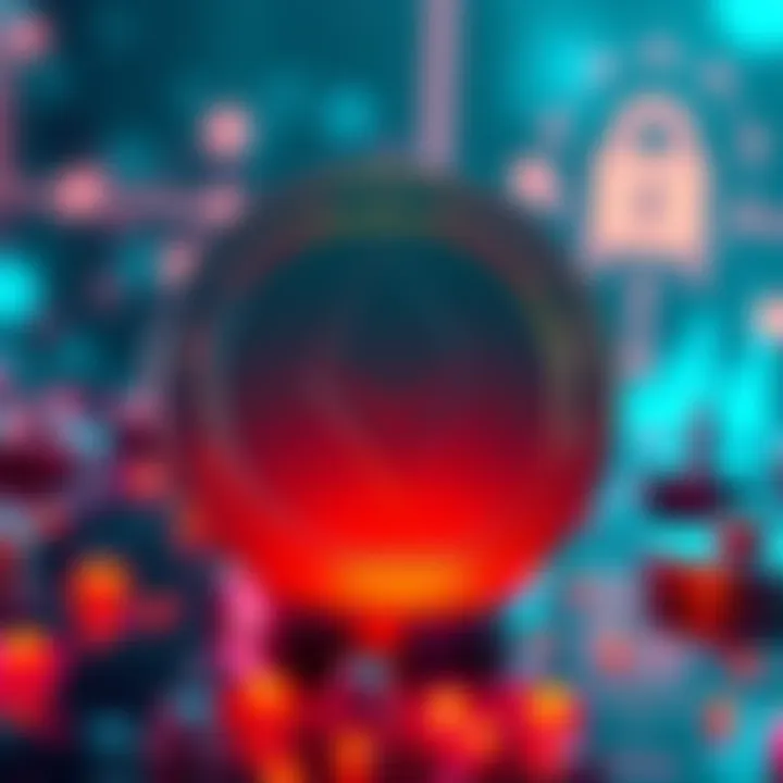 A digital representation of Monero, highlighting its privacy features and potential for wealth storage, with a coin symbol and secure icons in the background.