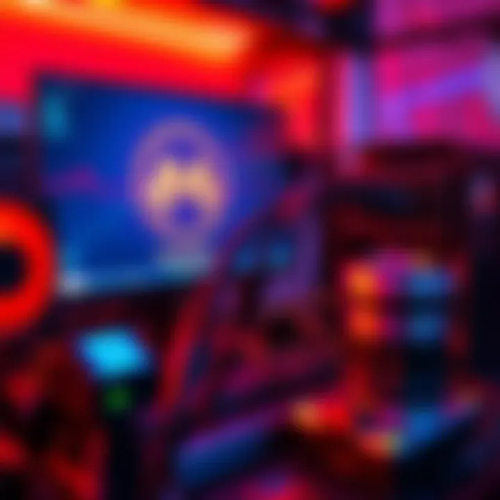 A computer setup with mining hardware and Monero logo on screen, showing mining activity