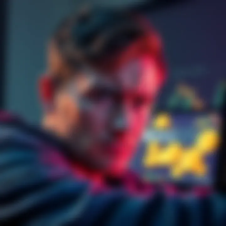 Person looking frustrated while trying to access their MoneroGUI wallet after importing from Exodus, with a computer screen showing a password prompt and visible coins.