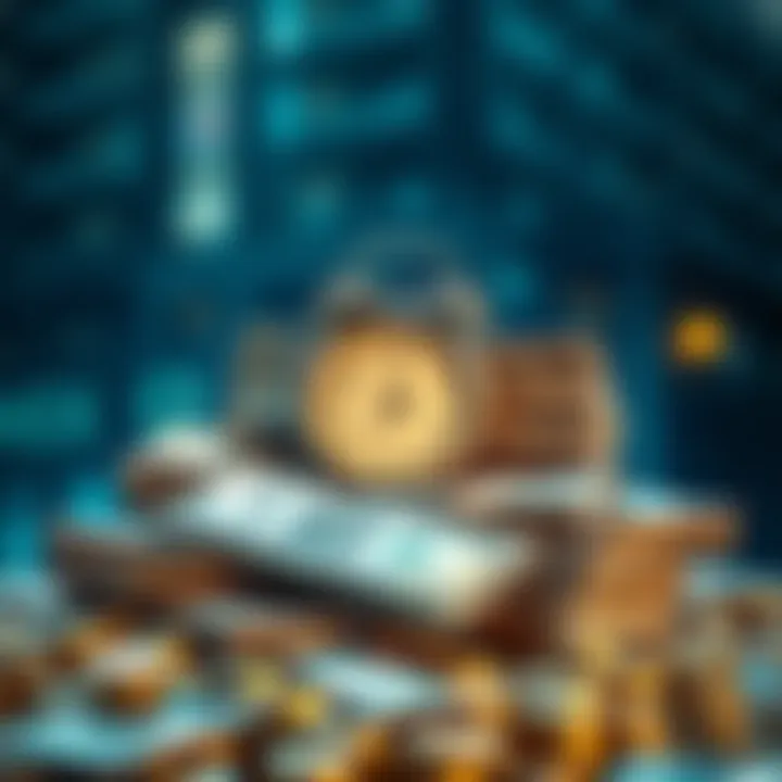 A stack of money with a clock showing midnight, symbolizing rapid wealth accumulation