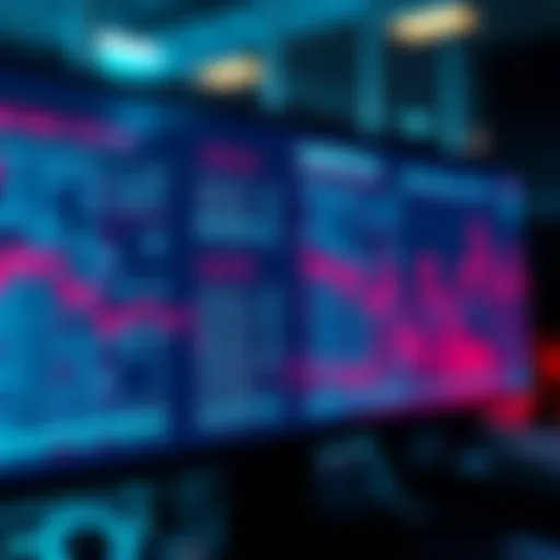 A digital screen showing live updates of pending transactions in a blockchain mempool