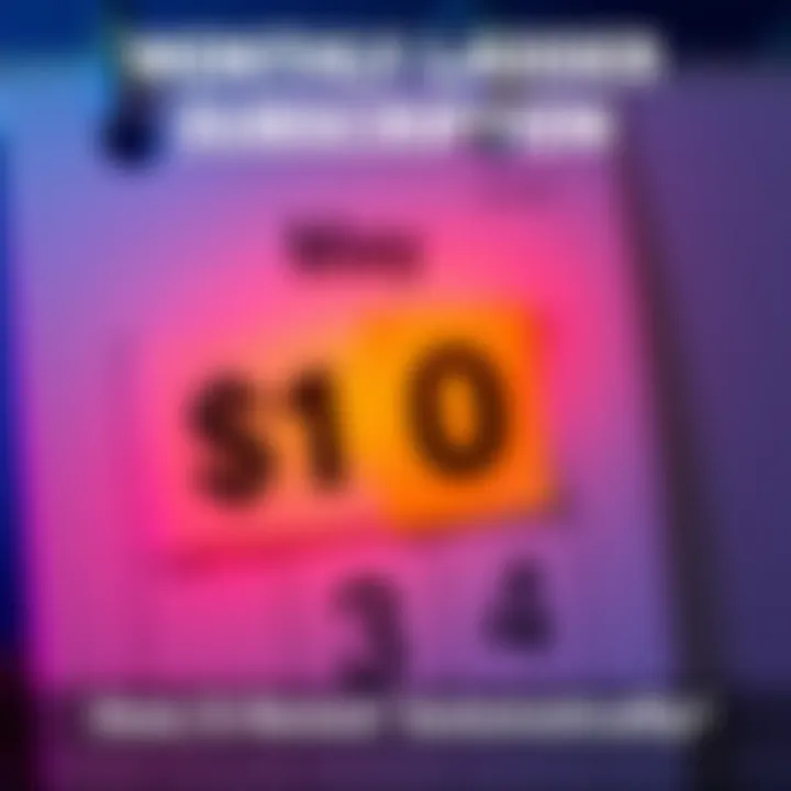 A visual representation of a calendar page for May, highlighting a $10 subscription offer with a question mark about renewal