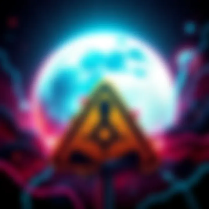 Moons Delisting Announcement Graphic showing Moons logo with a warning sign about delisting from Kraken Exchange