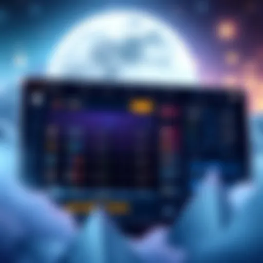 Screenshot showing the MoonX interface with various on-chain coins and features like safety scores and smart wallets