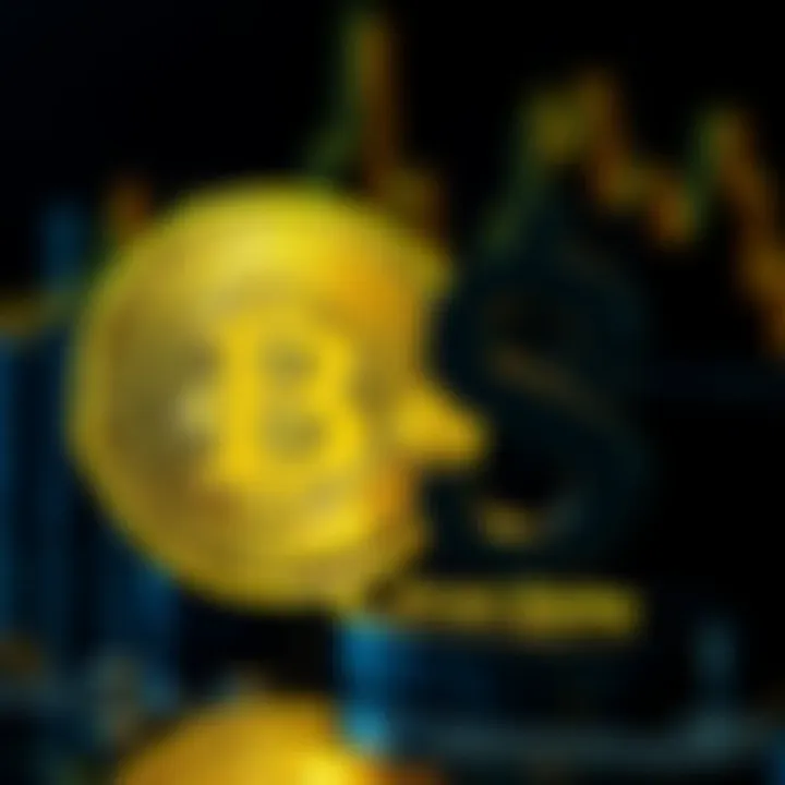 Morgan Stanley logo next to a bitcoin symbol, representing the company's interest in cryptocurrency