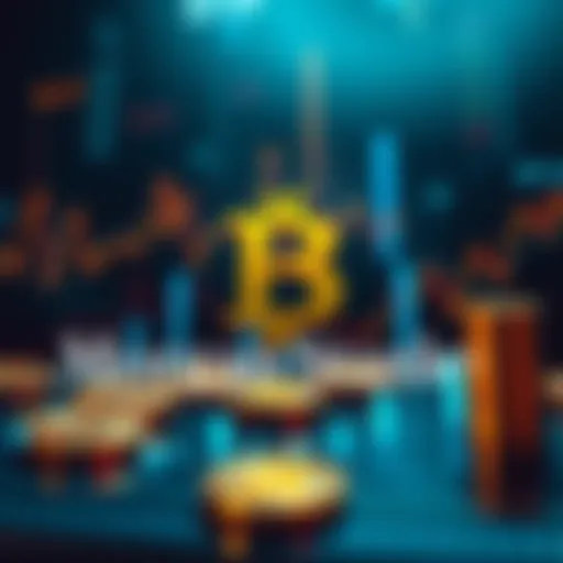 Morgan Stanley logo with Bitcoin symbols and financial charts showing growth, representing the launch of their new Bitcoin ETF.