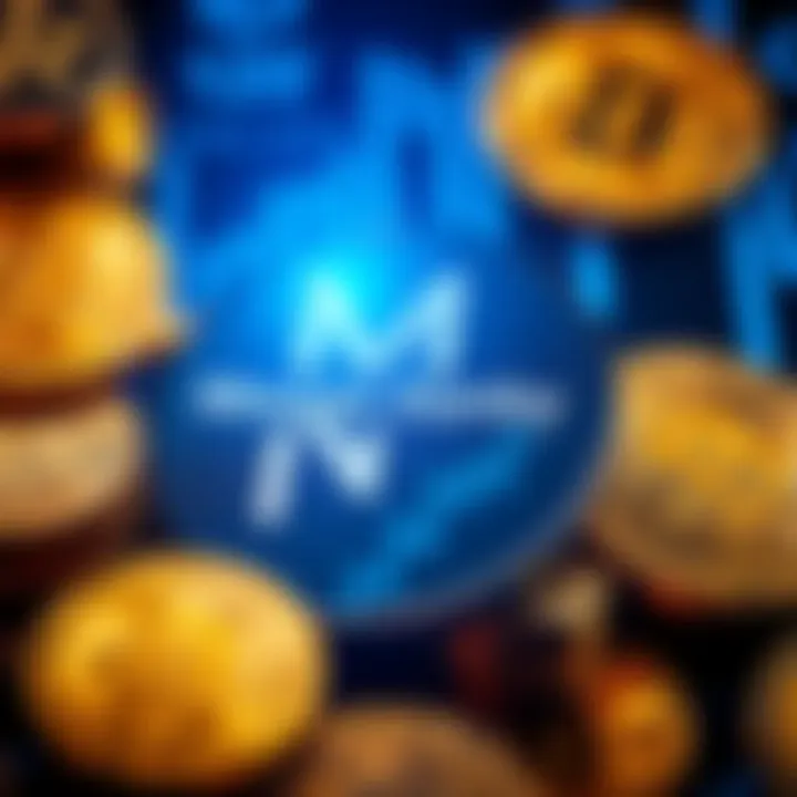 Morgan Stanley's logo alongside Bitcoin coins, illustrating their increased Bitcoin holdings
