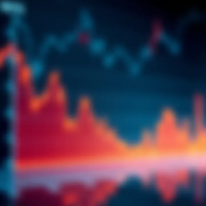 Graph showing MSTR stock decline A graph illustrating the decline of MSTR stock value, with a downward trend indicating potential collapse.