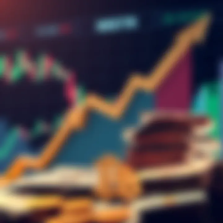 MSTR stock sale for cash A financial chart showing a large upward arrow next to MSTR stock and stacks of cash, symbolizing the $2 billion raised for Bitcoin treasury purposes.