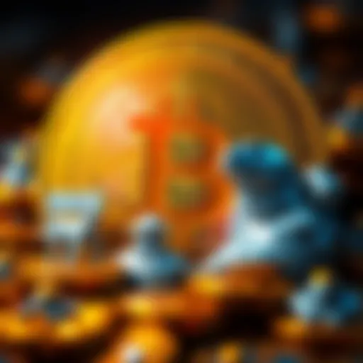 Representation of Bitcoin with Mt. Gox logo showing a transfer of Bitcoin from cold storage, indicating market impact.