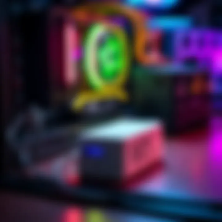 A 96W Apple adapter connected to a miner with an iPhone charging cable, indicating a temporary power solution after a PSU failure.