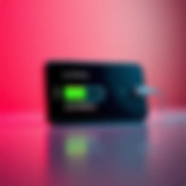 A Nano X device showing a low battery warning and charger plugged in, indicating charging problems after complete battery drain.