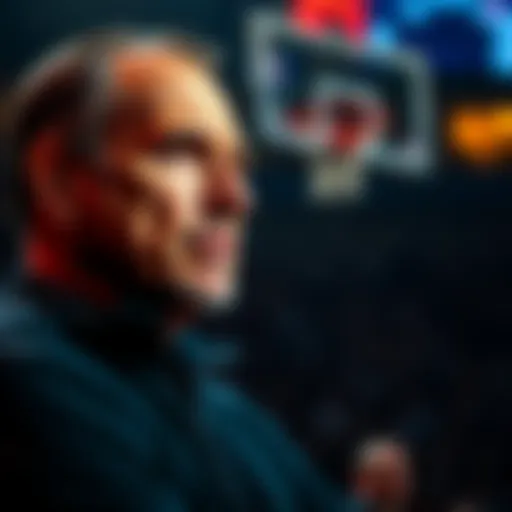 NBA coach reflecting on missed opportunity to invest in Bitcoin, looking thoughtful.