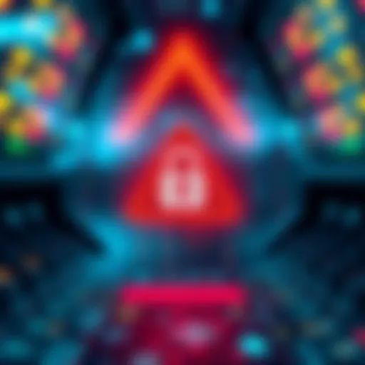 A graphic showing a warning symbol and a lock, representing data security concerns related to NDAX and its KYC provider Sumsub.