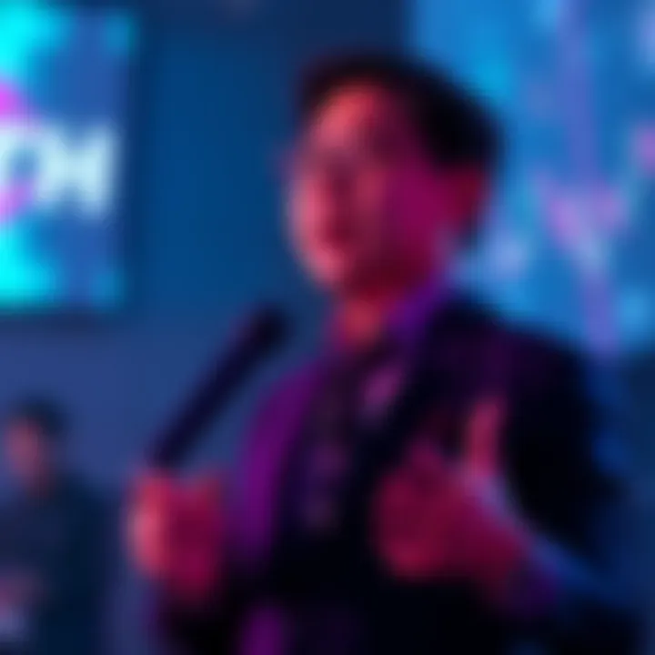 BitMart CEO Nenter Chow presenting insights on SuperCycle at EthCC event