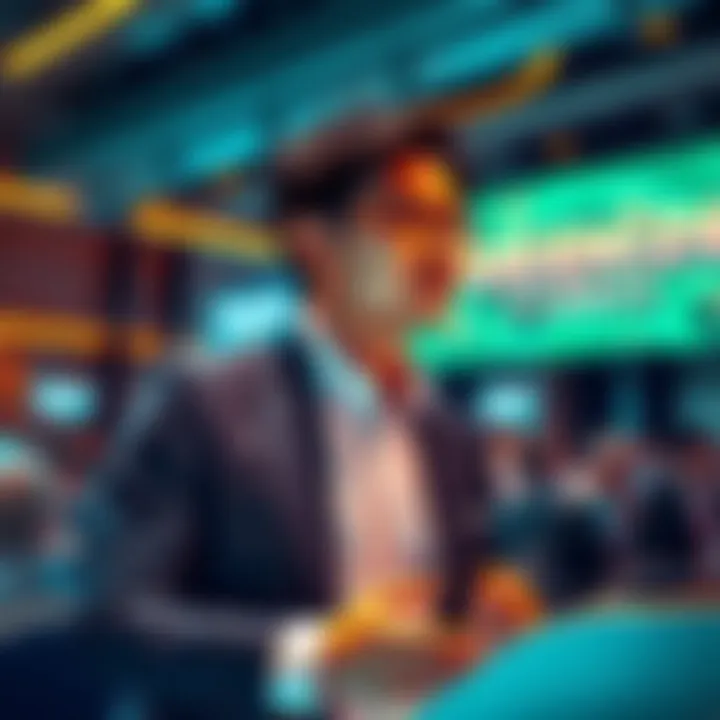 Nenter Chow, CEO of BitMart, giving a presentation at the Tokenize! Global event in Las Vegas.