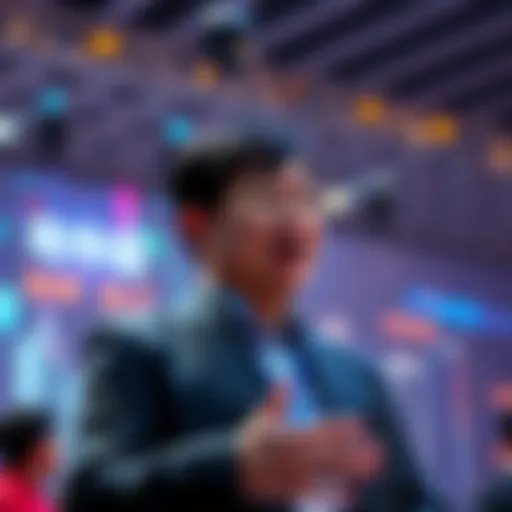 BitMart CEO Nenter Chow speaking at the DAT Summit in Hong Kong