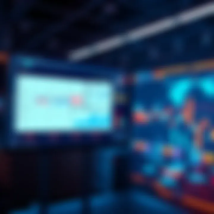 A graphic showing tax reporting tools on a digital screen with charts and transaction data highlighting new features of Netrunner's February update.