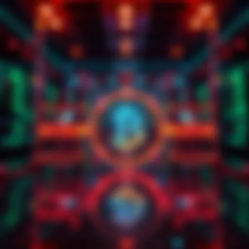 A visual representation of decentralized finance with modern financial instruments like options and futures, showcasing stability and liquidity without liquidation risk.