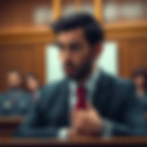 A man in a courtroom receiving a sentence for using Bitcoin in fentanyl purchases