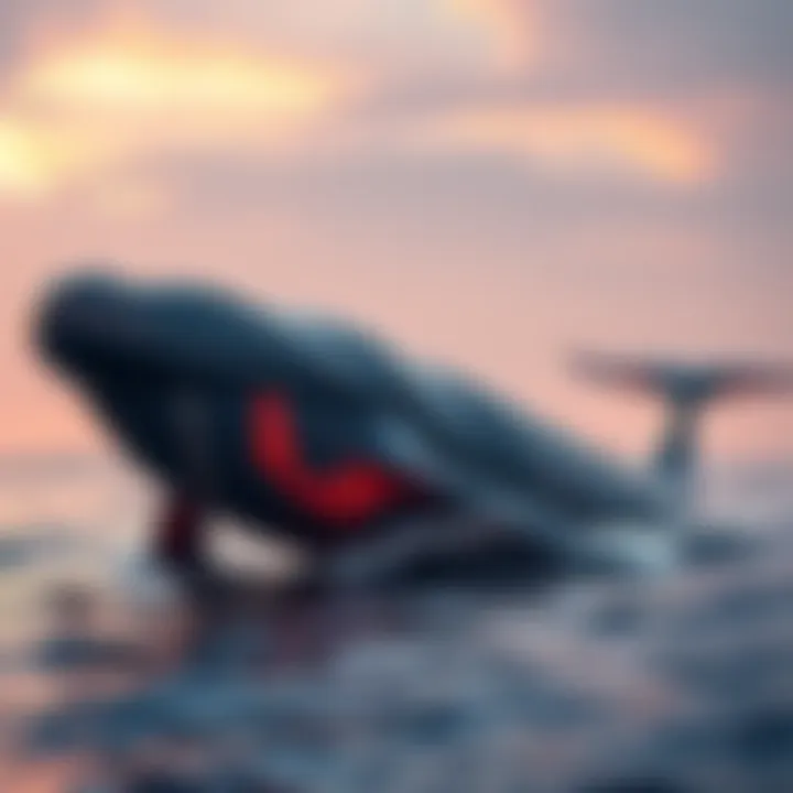 A depiction of a large whale symbolizing the introduction of 20,000 XMR liquidity into the btc-xmr atomic swap protocol, representing increased trading options.