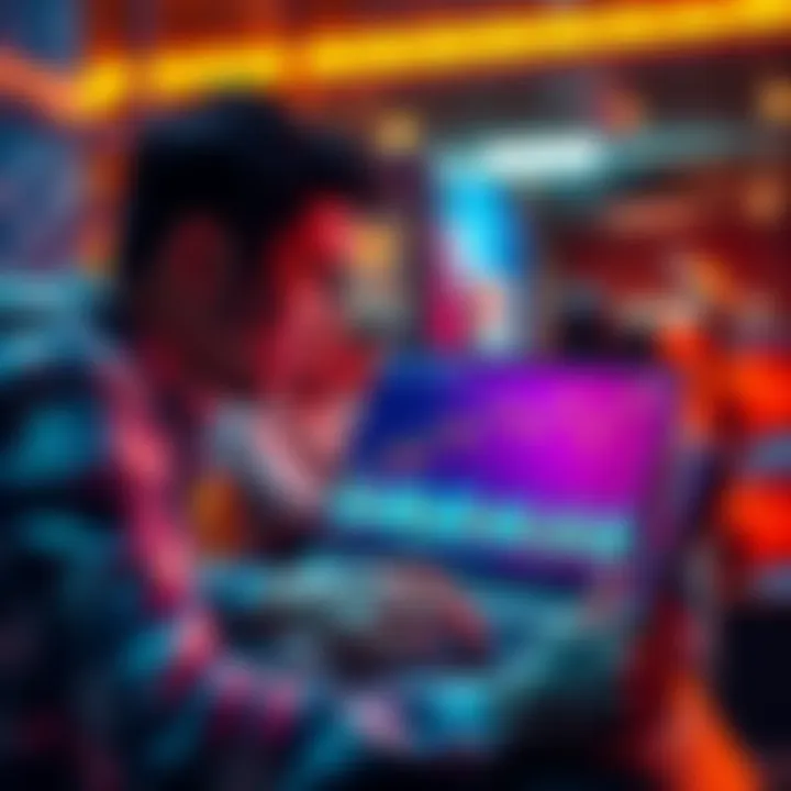 New Investor Seeking Advice A person looking at a financial chart on a laptop, asking for feedback on their investment portfolio