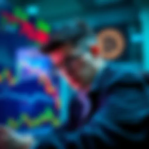 A first-time investor studies Bitcoin price charts with a confused expression, reflecting concerns about their recent investment.