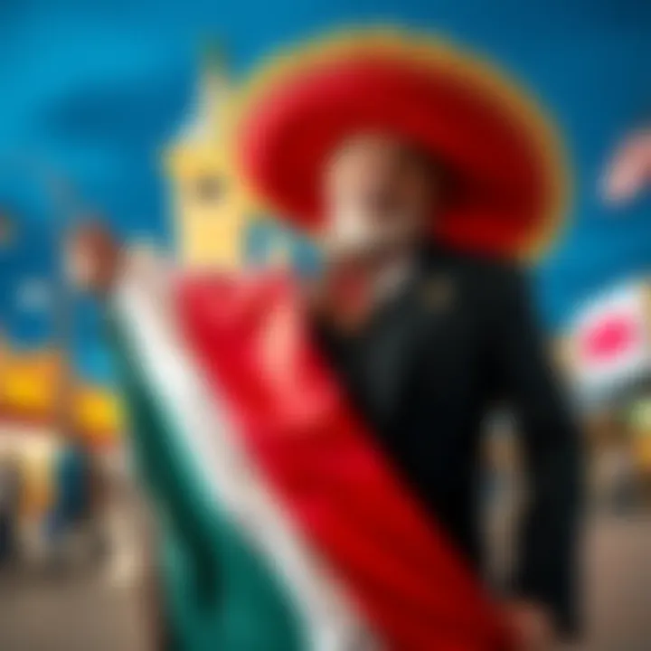 The new mayor proudly poses with a banner celebrating their election in Mexican Hat and another city.