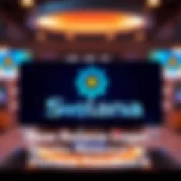 The new Solana logo displayed on a digital background, inviting community feedback.