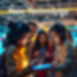 A group of people engaging with new technology and features that enhance their daily activities.