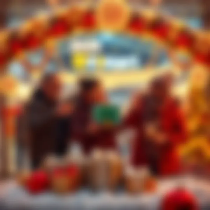 New Year Crypto Gift from BitMart New members celebrating with a crypto gift and festive decorations for the New Year at BitMart