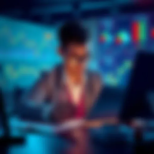 A worried investor reviewing financial charts and documents related to Nexo's funding sources and yield structure.