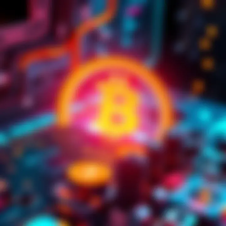 A graphic representation of NexusPool showcasing a 0% fee Bitcoin mining pool with elements like a Glass Ledger and Payout Preflight tool.