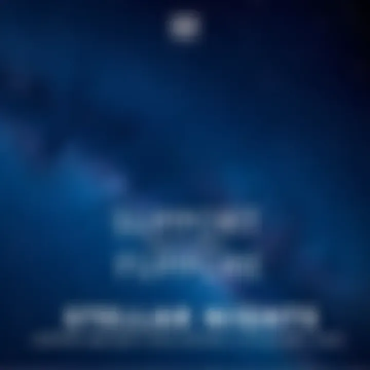 A beautiful night sky filled with bright stars and a hint of the Milky Way, symbolizing support and excitement for future adventures.