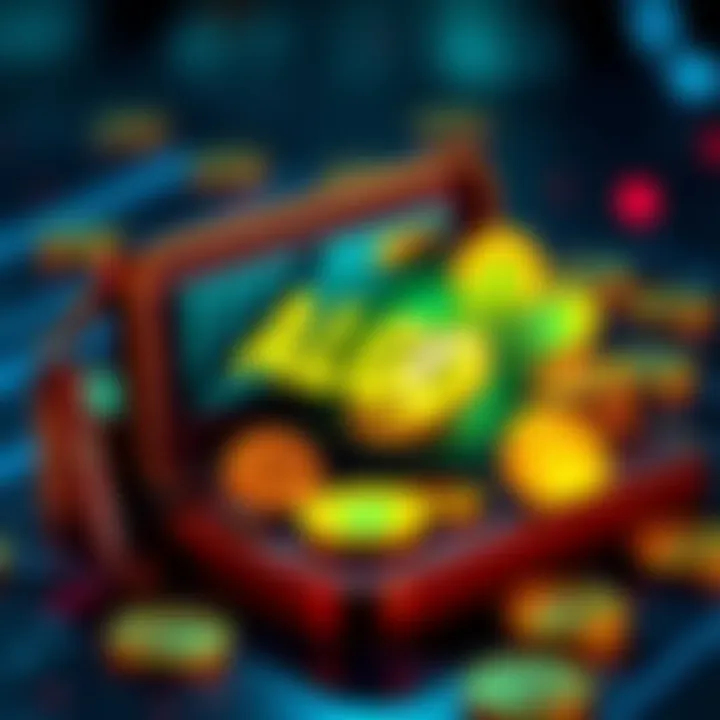 A digital wallet displaying ALGO coins, representing the concept of adding more coins for rewards.