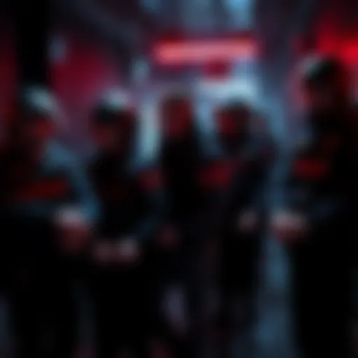 Norway police officers arresting individuals connected to Monero payments in a dark setting with handcuffs