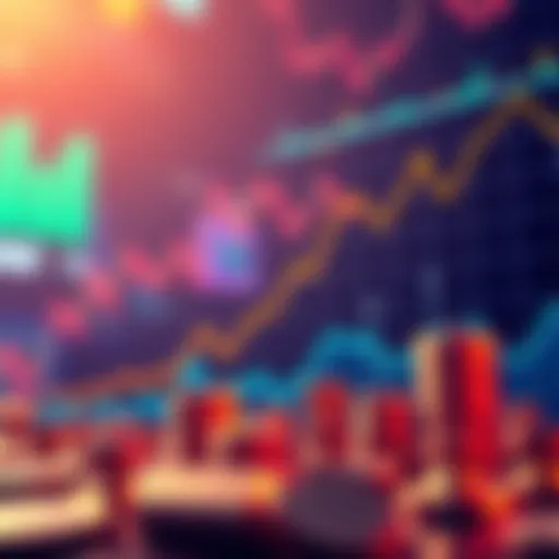 A graphic showing upward trends in cryptocurrency trading for November