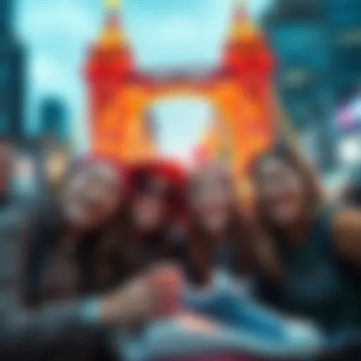 A group of friends from NYC smiling and preparing for the Lost Lands festival together