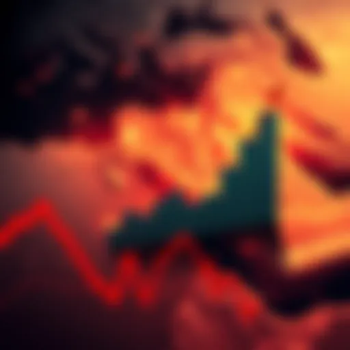 Graph showing oil prices rising past $110 with Middle East map in background