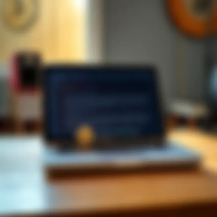 A college laptop displaying a text document with a private key for a Bitcoin wallet, representing a found cryptocurrency asset.