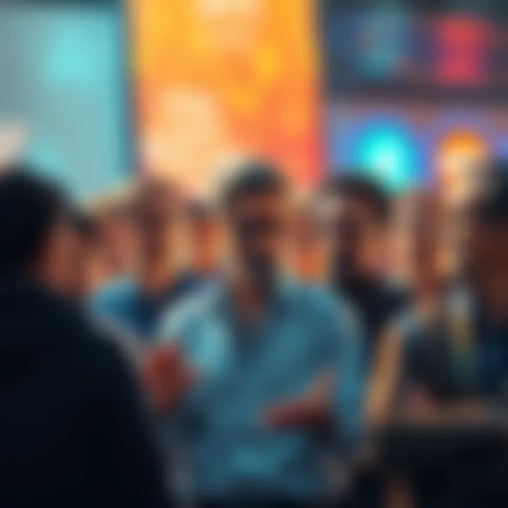 Group of people discussing concerns over ONDO token utility and governance with worried expressions, highlighting issues like transparency and engagement.