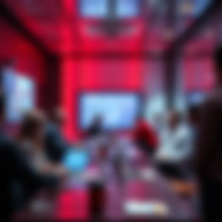 Members of the Open Source Committee gathered at Intersect MBO discussing open-source initiatives.